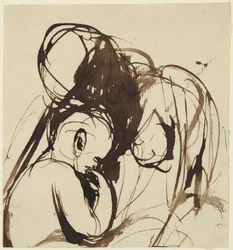 Seated Woman and Child