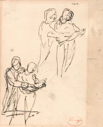 Studies of Children Examining a Book