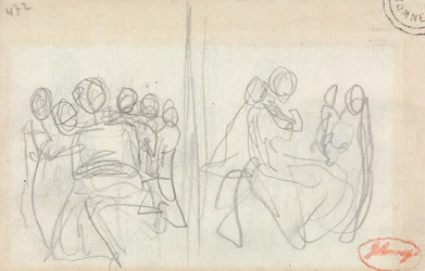 Studies of a Reclining Woman Attended by Children