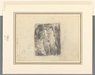 Two Female Figures Among Trees