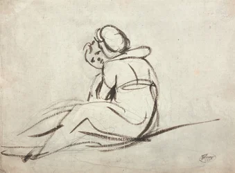Two Children Embracing