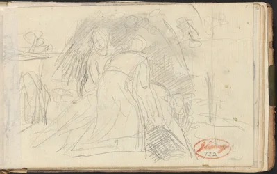 Two Figures Lifting a Prone Figure