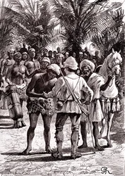 Explorer in the Great Lakes in Sudan
