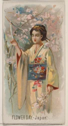 Flower Day, Japan, from the Holidays Series N80 for Duke Brand Cigarettes