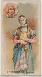 Reformation Day, Germany, from the Holidays series N80 for Duke brand cigarettes