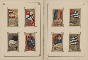 Flags of All Nations and the United States of America - Pages 21 and 22, 1887