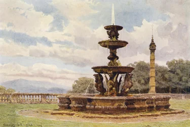 Italian Gardens: The Dragon Fountain, Villa Mondragone