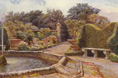 Italian Gardens: The Fountain, Villa di Caniparola