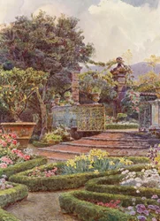 Italian Gardens: The Garden Gate, Villa di Caniparola
