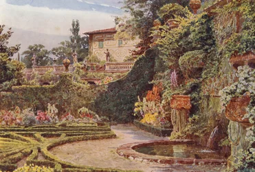 Italian Gardens: The Palazzo from the Parterre, Villa Palmieri