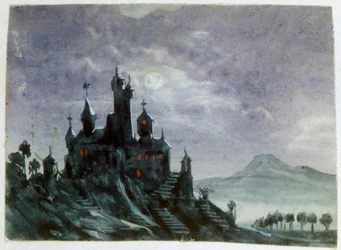 Fantasy Castle in Moonlight I