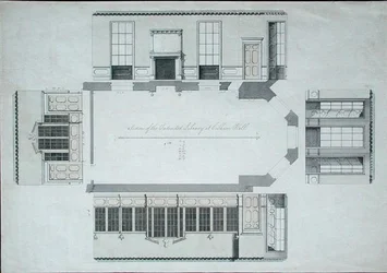 Section of the Intended Library at Cobham Hall, Kent