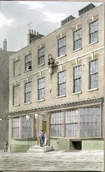 Grecian Coffee House, Devereaux Court, 1809