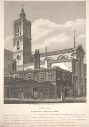 St. Dionis, Backchurch, Fenchurch Street, engraved by William Wise
