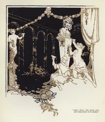 Illustration for The Happy Hypocrite by Max Beerbohm