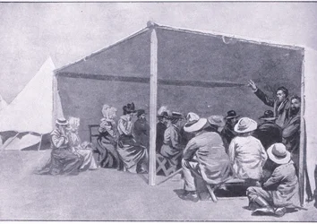 Divine Service in a Boer Refugee Camp, from After Pretoria: The Guerilla War