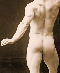 Eugen Sandow, in Classical Ancient Greco-Roman Pose (detail)