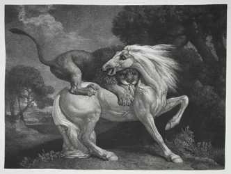 A Horse Attacked by a Lion, 1788