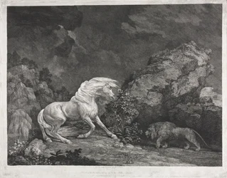 A Horse Frightened by a Lion