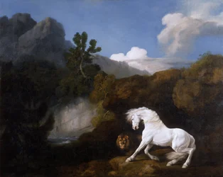 Horse Frightened by a Lion
