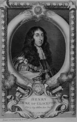 Henry, Duke of Gloucester (1639-60) Younger Brother of Charles II, engraved by the artist