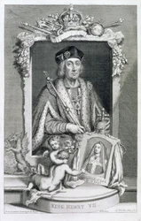 Henry VII, King of England from 1485, after a Portrait in the Royal Collection, Engraved by the Artist