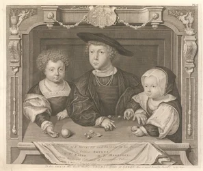 Three Children of King Henry VII and Elizabeth of York, His Queen