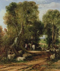 Pastoral Scene with Sheep