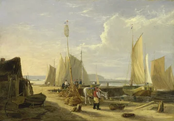 A Harbour Scene in the Isle of Wight, looking towards the Needles