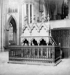 Monument of Walter de Grey, York Minster, York, North Yorkshire, early 20th century