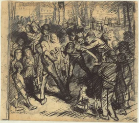 Street Fight [recto], 1907