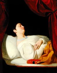 Portrait of a lady sleeping