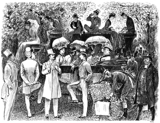 A Reminiscence of Lords Cricket Ground Eton vs Harrow, 1878