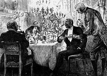 An Upper Class Family at the Table