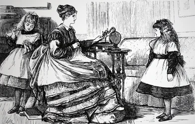 Sewing Machine in a Middle Class Home