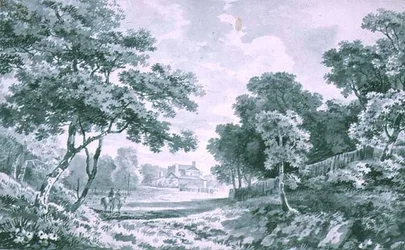 A House seen across Open Parkland