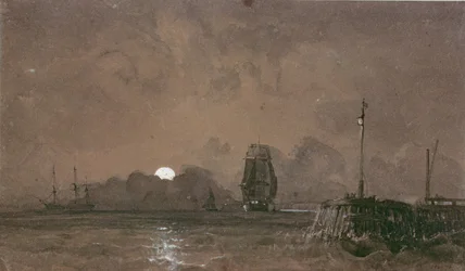 Sunderland Harbour: Moonlight