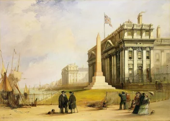The Bellot Obelisk at Greenwich Hospital, London, Memorial for Joseph René Bellot