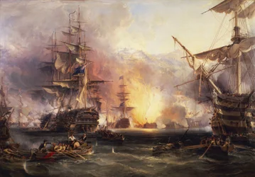 The bombardment of Algiers, 27 August 1816