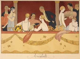 People enjoying an evening at the theatre