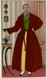 Man Wearing a Dressing Gown (Illustration by George Barbier)