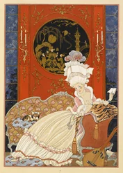 Letter. A Woman Reading a Letter.