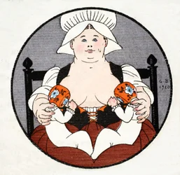 The Wet Nurse with twins