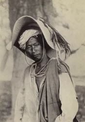 Burma: A Shan trader in his hot-weather hat