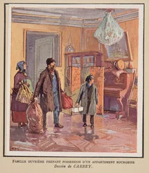 Worker Family Taking Possession of a Bourgeois Apartment, from Histoire des Soviets