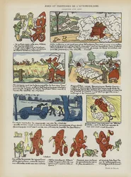 Joys and Sadnesses of Motoring (Illustration for Le Rire)