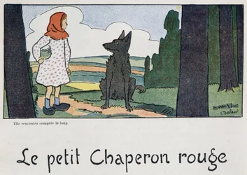 The Little Red Riding Hood - ill. by Georges Delaw, ed. Spock