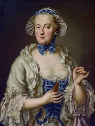 Maria Anna Sophia of Saxony, Electress of Bavaria with a Reel