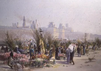 Flower Market by the Seine