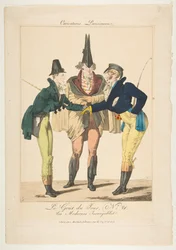Le Goût du Jour, No. 21: Les Modernes Incroyables from Caricatures Parisiennes